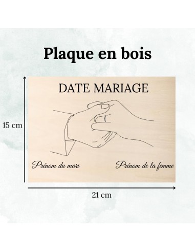 plaque en bois personnalisé
