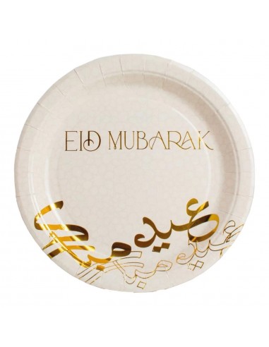 Assiette Eid Moubarak - Or