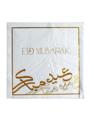 Serviette Eid Moubarak - Or