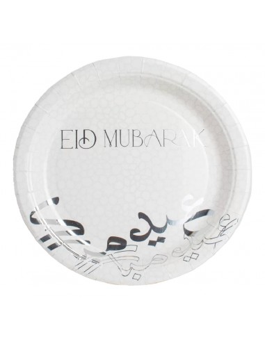 Assiette Eid Mubarak - Silver