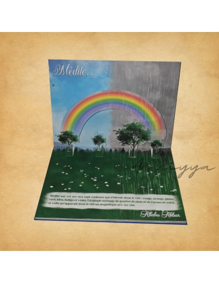 intérieur livre pop up "Médite"